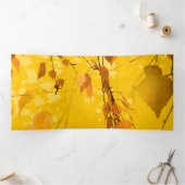 Herfst Blaves 3 Drieluik Wenskaart (Binnen)