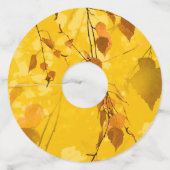 Herfst Blaves 3 Wijnglaslabel (Voorkant)