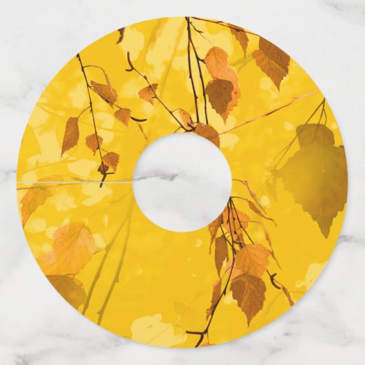 Herfst Blaves 3 Wijnglaslabel (Voorkant)