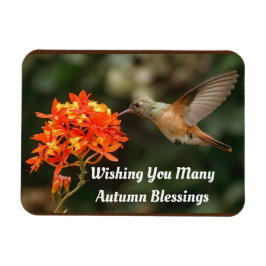 Herfst Blessings Hummingbird Flexible Magnet Magneet