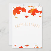 herfst blije verjaardag (Voorkant)