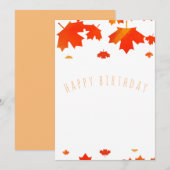 herfst blije verjaardag (Voorkant / Achterkant)