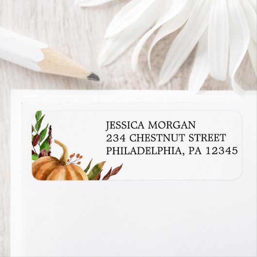 Herfst Bliss Retouradreslabel Etiket (Insitu)