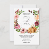 Herfst Bliss Trouwkaart Kaart (Voorkant)