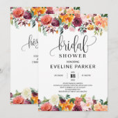 Herfst bloedig grauw oranje Vrijgezellenfeest Kaart (Voorkant / Achterkant)