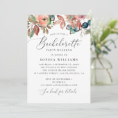 Herfst bloedige bosbes bachelorette weekeinde kaart (Staand voorkant)