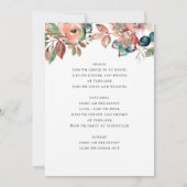 Herfst bloedige bosbes bachelorette weekeinde kaart (Achterkant)