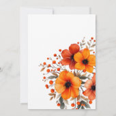 Herfst Bloeit Berry Herfst in Liefde Vrijgezellenf Kaart (Achterkant)