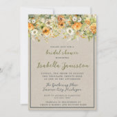 Herfst Bloeit Bloemen Bloemen Herfst Sinaasappel V Kaart (Voorkant)