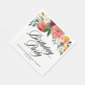 Herfst Bloeit Garland Herfst Verjaardagsfeest Servet (Hoek)