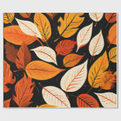 Herfst bloeit: levendige herfstbladeren cadeaupapier (Vlak)