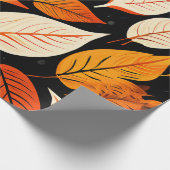 Herfst bloeit: levendige herfstbladeren cadeaupapier (Hoek)