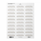 Herfst Bloem Adres Retour Etiket (Full Sheet)