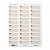 Herfst Bloem Adreslabel Etiket (Full Sheet)