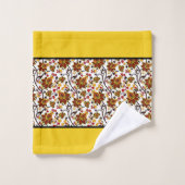 Herfst bloem badhanddoek set bad handdoek (Wasdoekje)