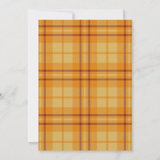 Herfst Bloem Boeket Bewegende aankondiging (Achterkant)