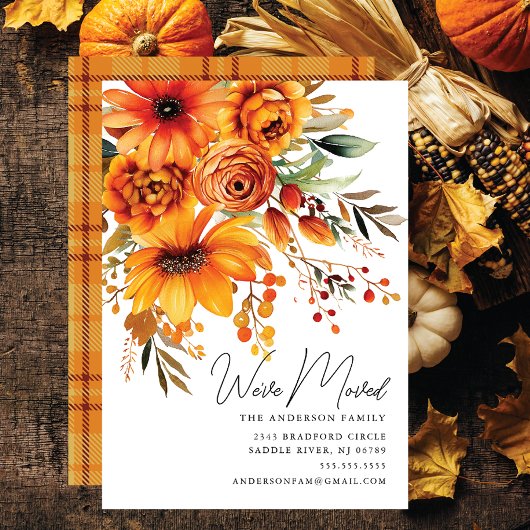 Herfst Bloem Boeket Bewegende aankondiging