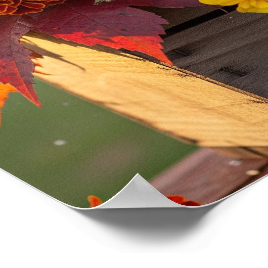 Herfst Bloem Boeket Graphic Poster (Hoek)