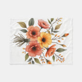 Herfst Bloem Boeket Knus Deken (Voorkant (Horizontaal))