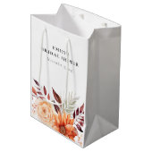 Herfst Bloem Boho Bruidsdouche Medium Cadeauzakje (Voorkant Gekanteld)