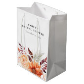 Herfst Bloem Boho Bruidsdouche Medium Cadeauzakje (Achterkant Gekanteld)