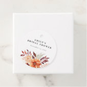 Herfst Bloem Boho Bruidsfeest Bedankjes Labels (In situ)