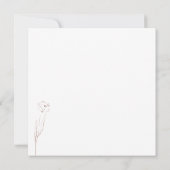 Herfst Bloem Boho Terracotta Indie dank je Kaart (Achterkant)