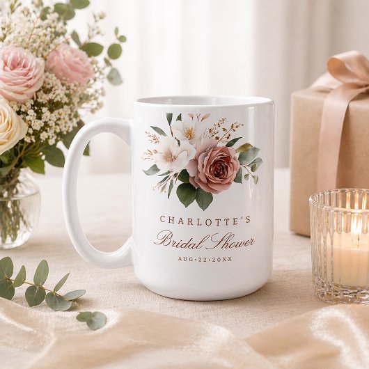 Herfst Bloem Bruidsdouche Mok – Persoonlijk Cadeau