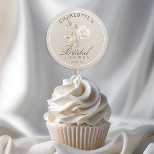 Herfst Bloem Bruidsfeest Favor Sticker