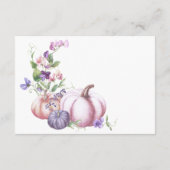 Herfst - Bloem bruiloft cadeau registratie Informatiekaartje (Achterkant)