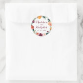 Herfst Bloem Bruiloft Envelope Zegellak Stickers (Tas)