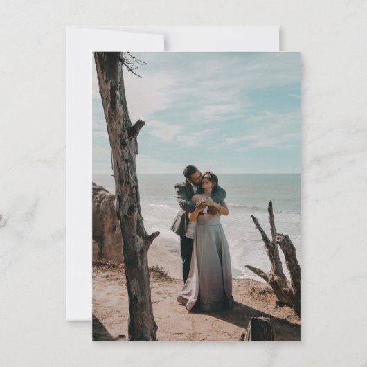 Herfst Bloem Dahlia Boeket Herfst Sla de Datum Op Save The Date (Achterkant)