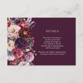 Herfst Bloem Dahlia Bunch Details Behuizing Informatiekaartje