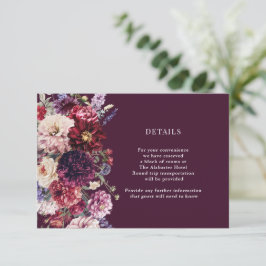 Herfst Bloem Dahlia Bunch Details Behuizing Informatiekaartje