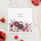 Herfst Bloem Dahlia Dank u Donker Servet (Insitu)