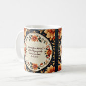 Herfst Bloem Frame Aanpasbare Vers Koffiemok (Voorkant links)
