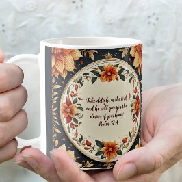Herfst Bloem Frame Aanpasbare Vers Koffiemok