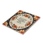 Herfst Bloem Frame Bijbelverzen Tegeltje (Zijkant)