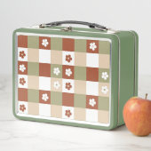 Herfst Bloem Gingham Controleer patroon (In situ)