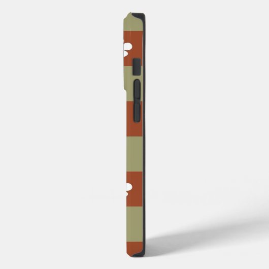 Herfst Bloem Gingham Controleer patroon Case-Mate iPhone Case (Achterkant / Links)