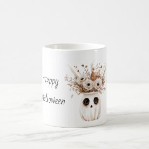 Herfst Bloem Halloween Vaas met Ogen Koffiemok