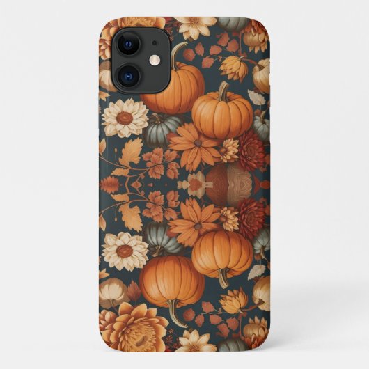 Herfst Bloem Herfst Pompoenen Halloween Cadeau Case-Mate iPhone Case (Achterkant)
