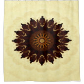 Herfst Bloem Mandala....... Douchegordijn (Voorkant)