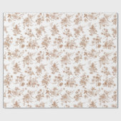 Herfst Bloem Motief Cadeaupapier (Vlak)