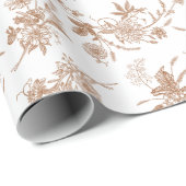 Herfst Bloem Motief Cadeaupapier (Rol Hoek)