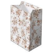Herfst Bloem Motief Medium Cadeauzakje (Voorkant Gekanteld)