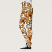 Herfst Bloem Motief Rustiek Leggings (Links)