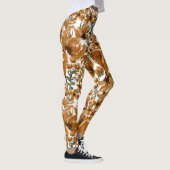 Herfst Bloem Motief Rustiek Leggings (Rechts)
