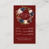 Herfst Bloem Multi Evenement Details Kaart (Voorkant)