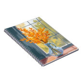 Herfst Bloem Vaas Aquarel Notitieboek (Rechterzijde)